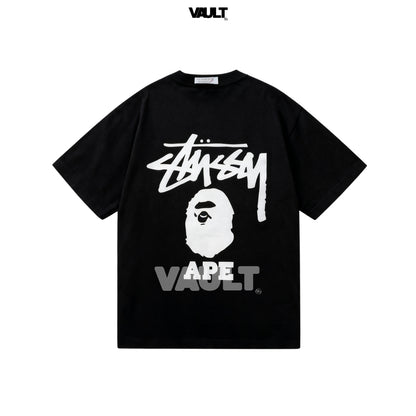 Camiseta Stüssy x BAPE Ape Head Tee