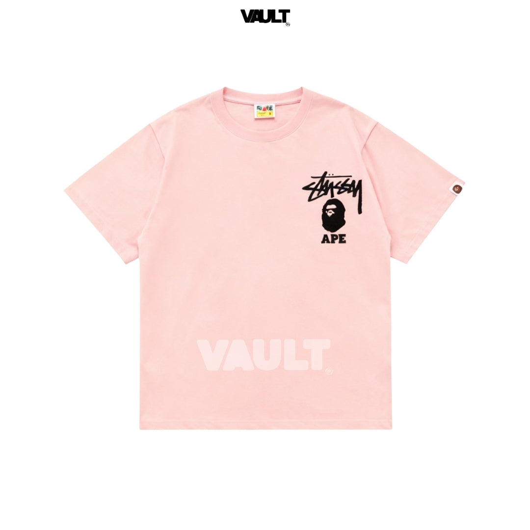 Camiseta Stüssy x BAPE Ape Head Tee