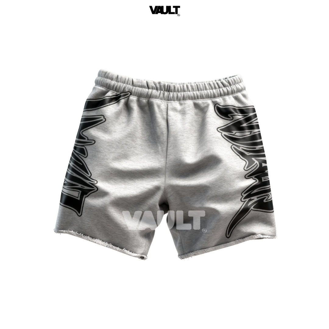 Short Palm Angels Destroyed Logo Print