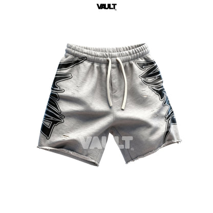 Short Palm Angels Destroyed Logo Print