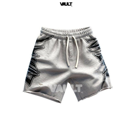 Short Palm Angels Destroyed Logo Print