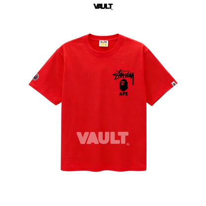 Camiseta Stüssy x BAPE Ape Head Tee