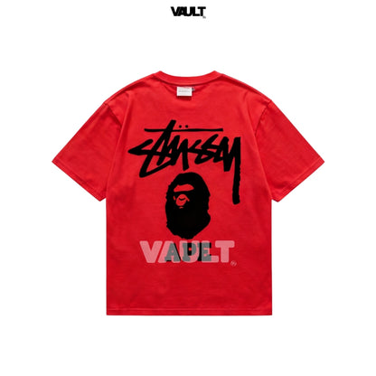 Camiseta Stüssy x BAPE Ape Head Tee