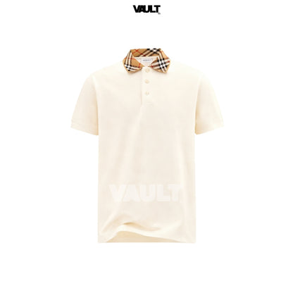 Camisa Polo Burberry Vintage Check Collar Cotton