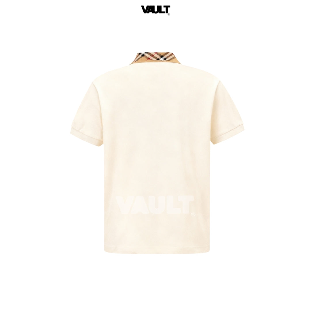 Camisa Polo Burberry Vintage Check Collar Cotton