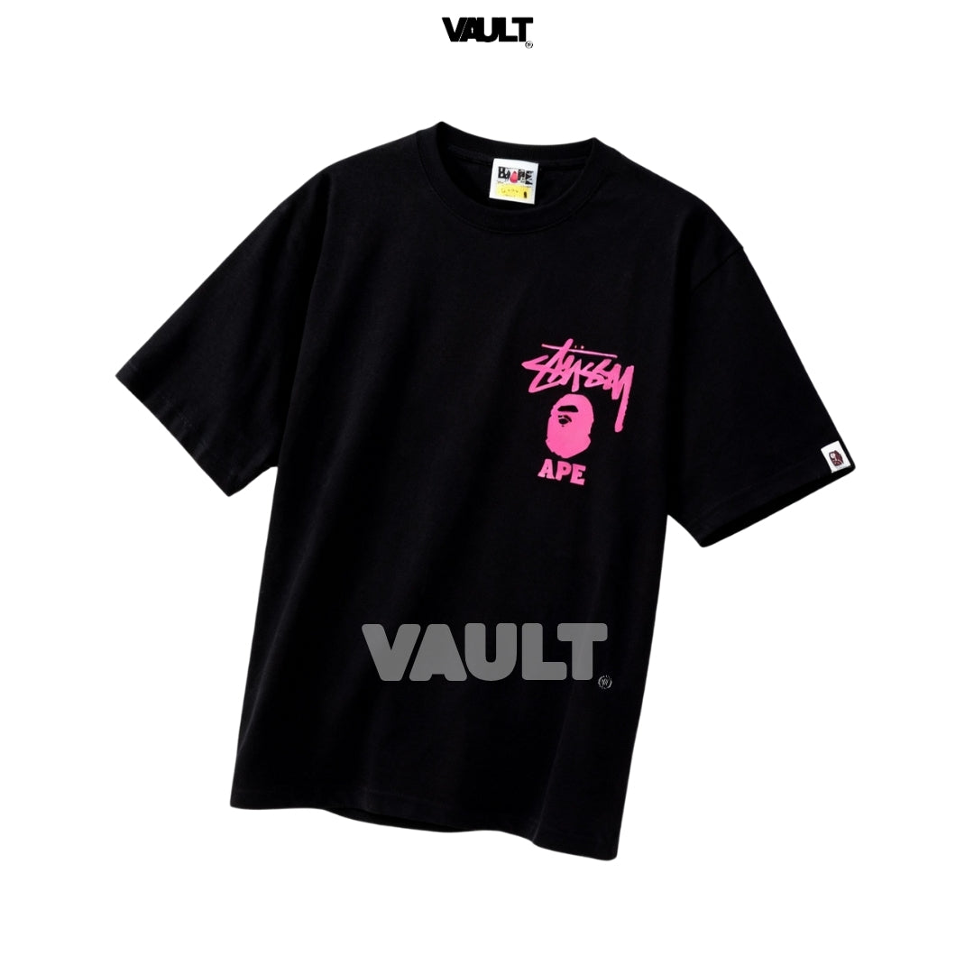 Camiseta Stüssy x BAPE Ape Head Tee