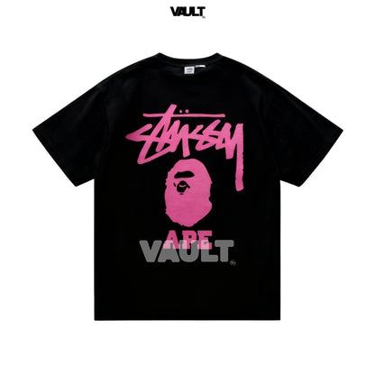 Camiseta Stüssy x BAPE Ape Head Tee