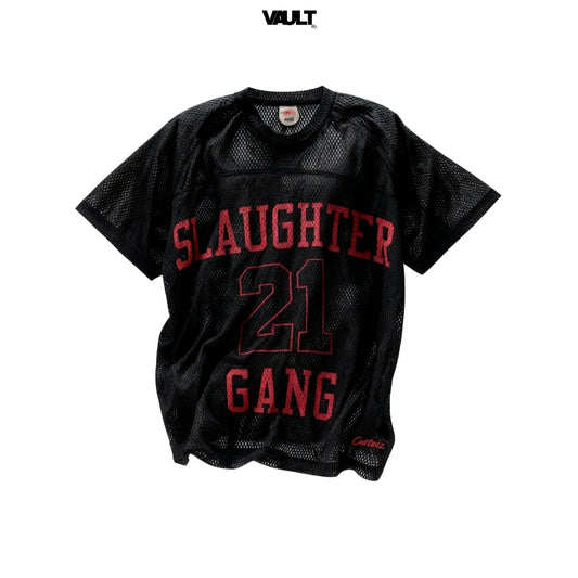 Camiseta Corteiz x 21 Savage Slaughter Gang Mesh Jersey