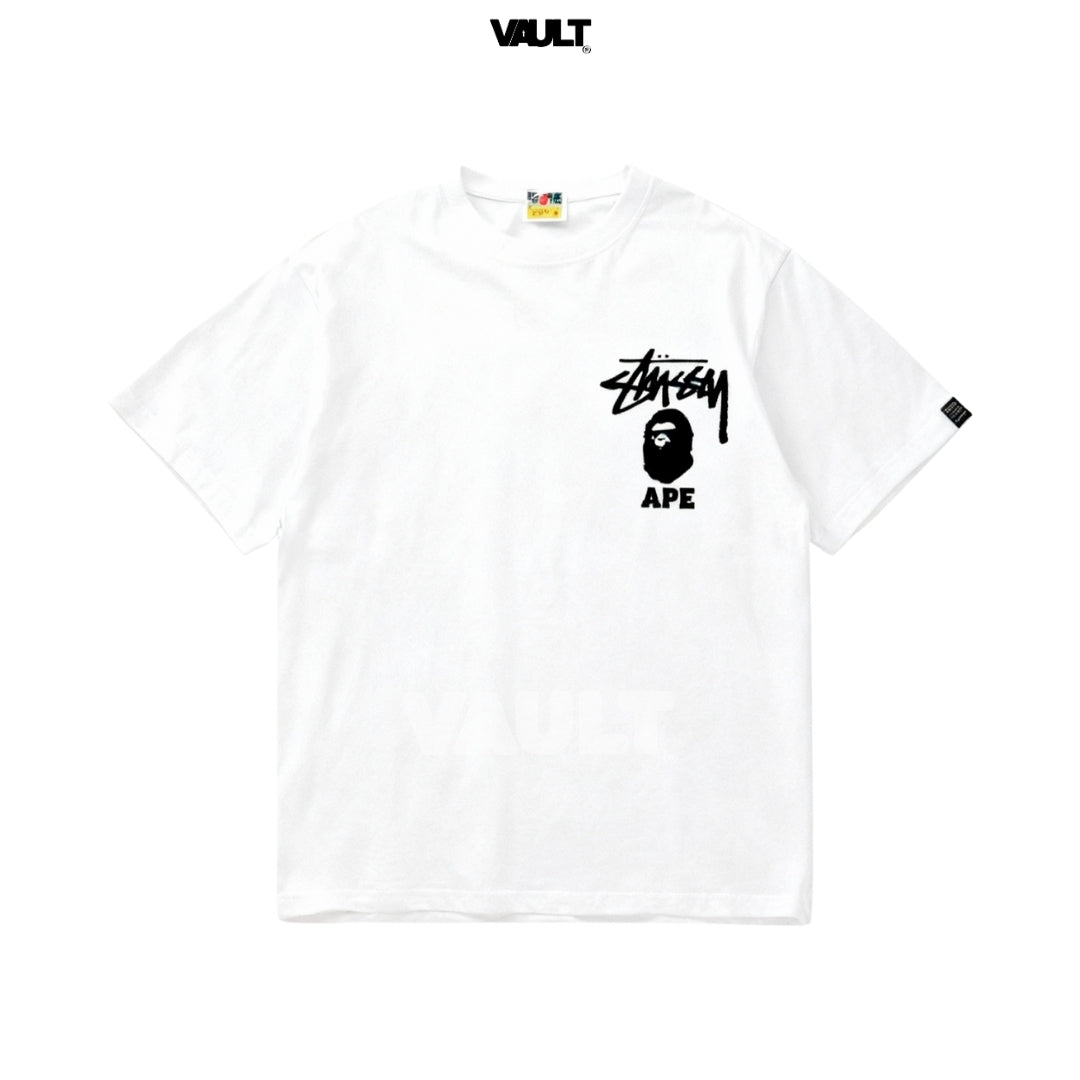 Camiseta Stüssy x BAPE Ape Head Tee