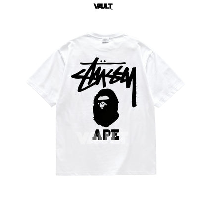 Camiseta Stüssy x BAPE Ape Head Tee