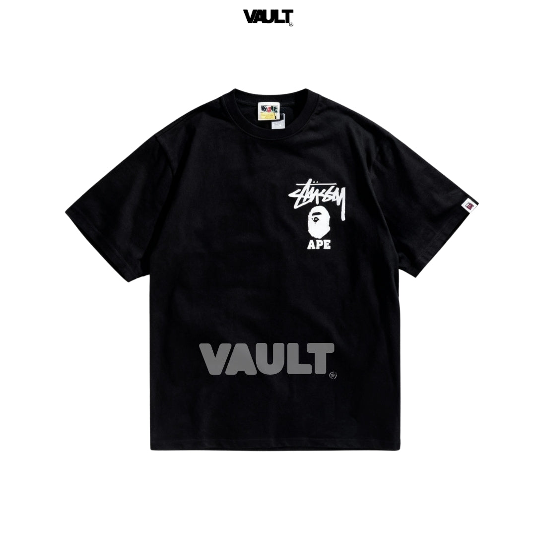 Camiseta Stüssy x BAPE Ape Head Tee
